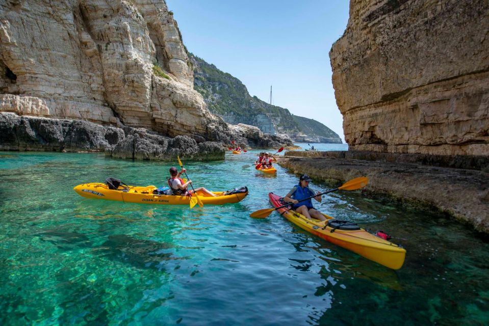 Paxos: Guided Kayaking Tour Mongonissi 2 Avlaki, Snorkelling - Inclusions and Equipment