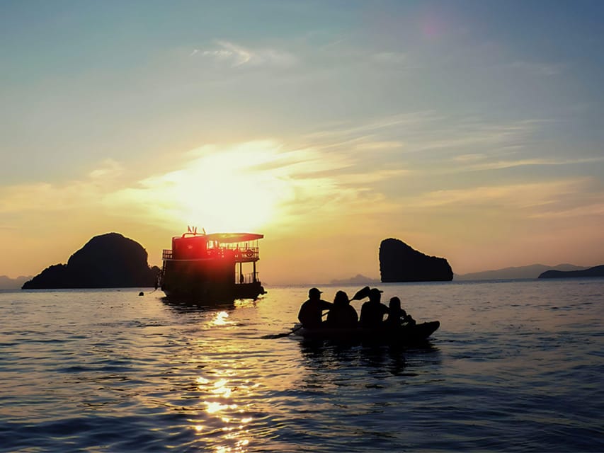 Phuket: Phang Nga Bay Sunset Cruise With Dinner and Canoeing - What to Expect