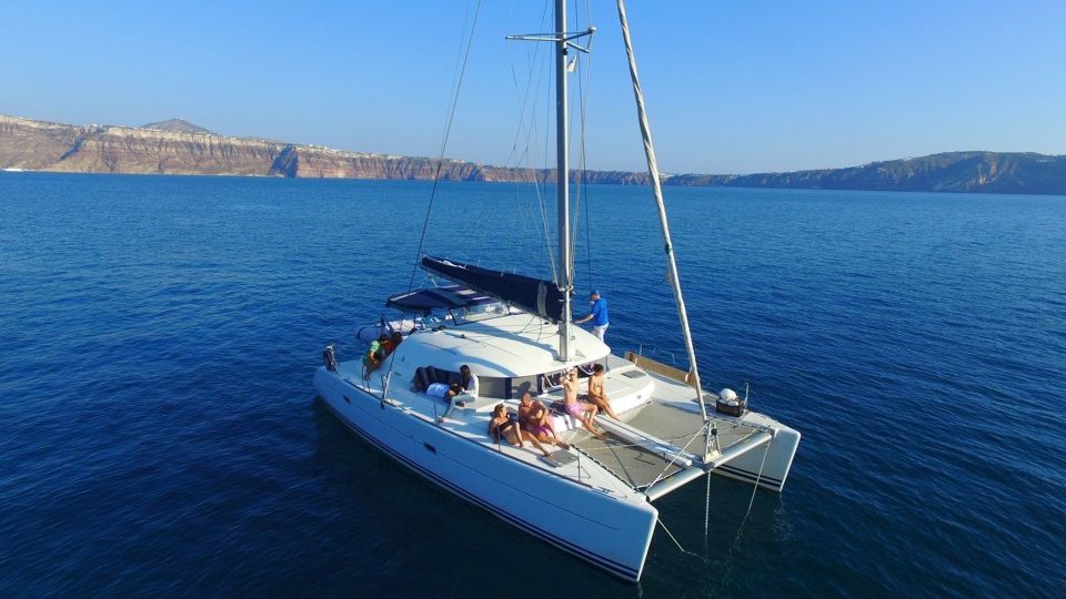 Santorini: 7-Hour Private Catamaran Cruise With Food & Drink - Best Time to Book