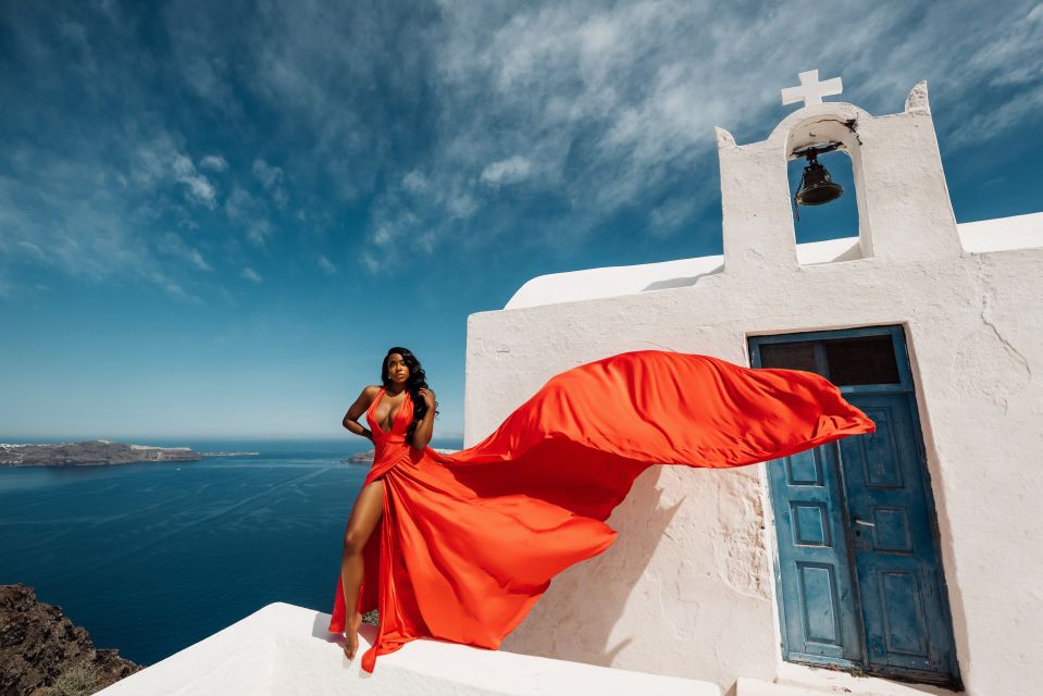 Santorini: Private Flying Dress Photoshoot Experience - Customer Insights and Ratings