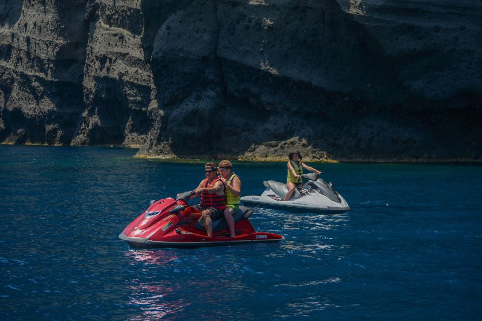 Santorini:Volcanic Beaches Cruise With Jet Ski - Booking and Cancellation Policy