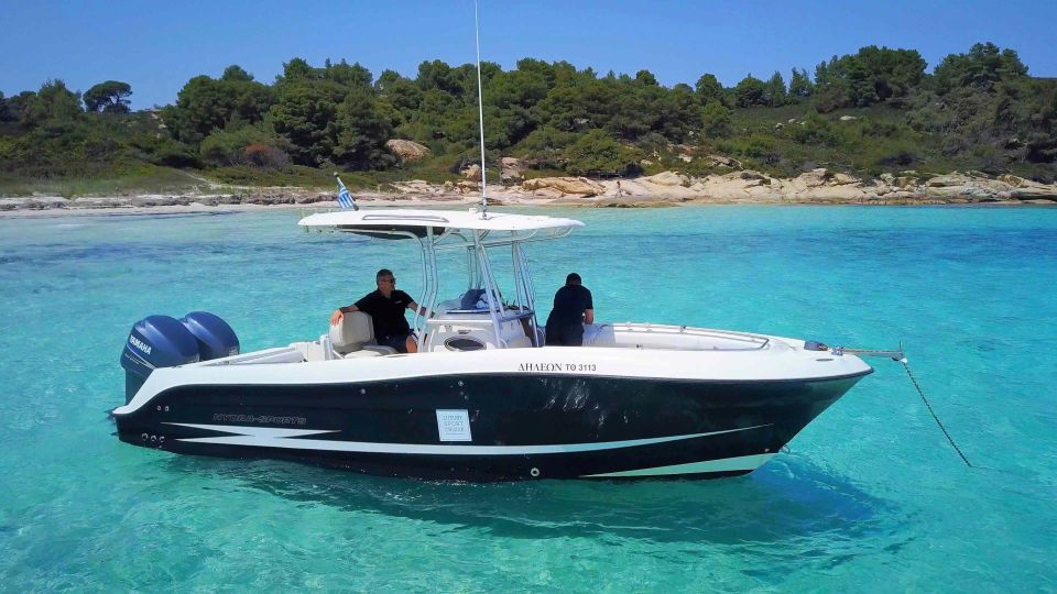 Sithonia: Speedboat Cruise to Ammouliani Island With Drinks - Meeting Point Details