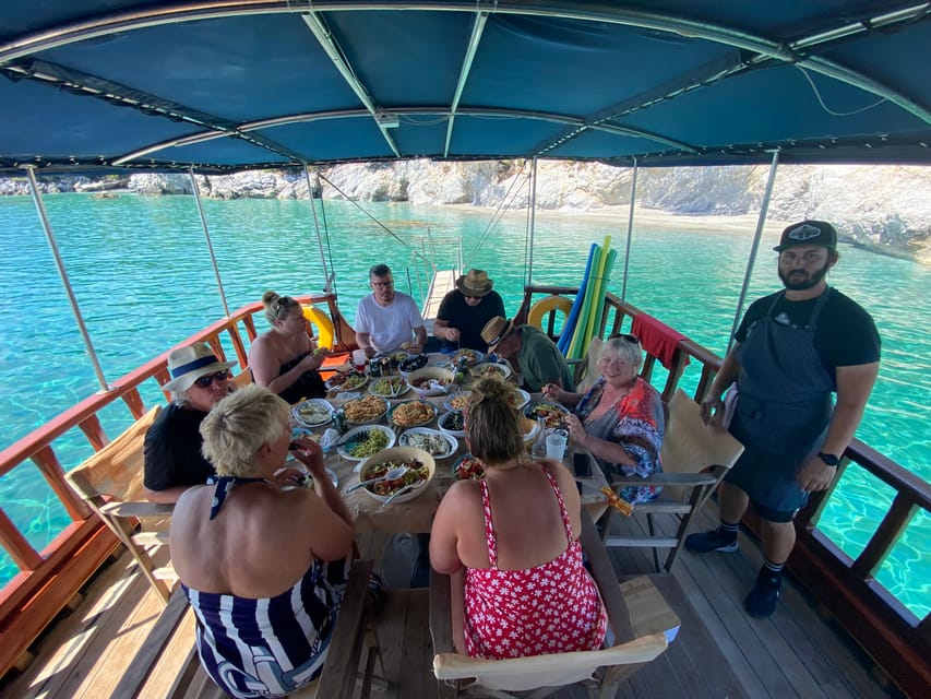 Skiathos: Traditional Boat Cruise With Swim Stops & Lunch - Lunch Timing