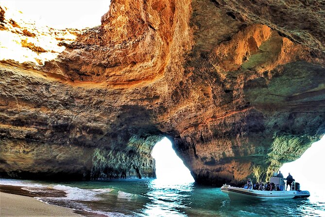 Sunset Benagil Caves and Coast - Marine Life and Coastal Geography