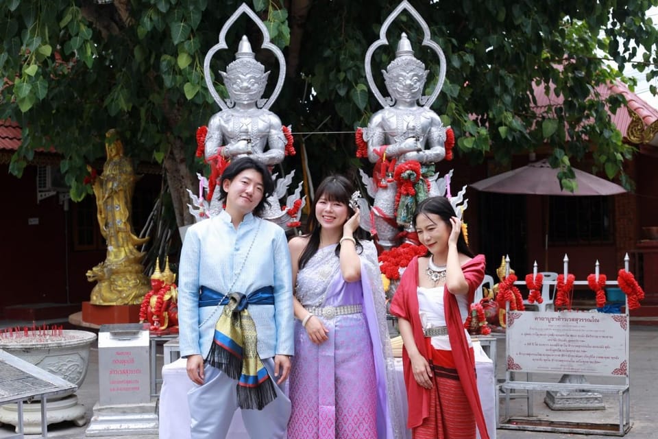 Thai Costume Wearing, Photographer , Driver+Car at 3 Temples - Accessibility