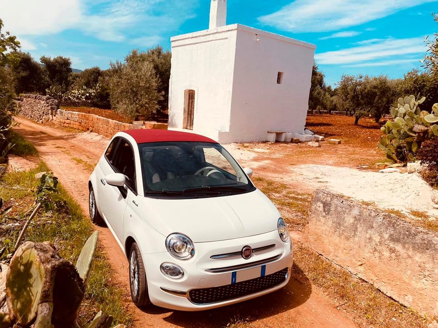 Tour on Fiat 500 Cabriolet of Bari, Monopoli and Alberobello - Customizable Options