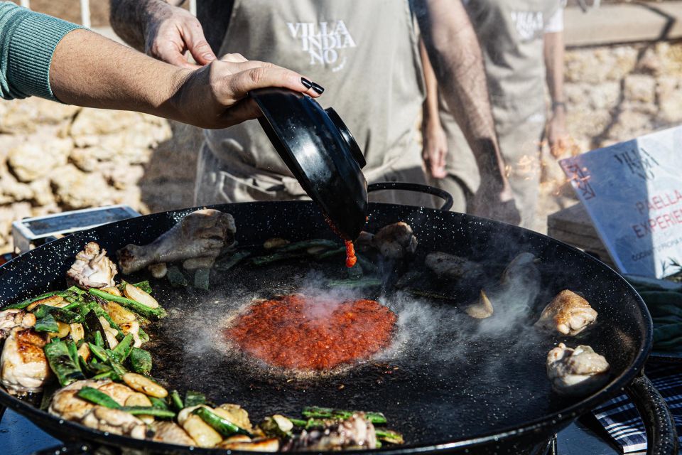 Valencia: Paella Full Experience Workshop at Villa Indiano - Lunch Details