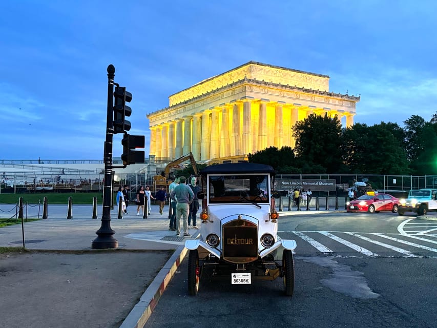 Washington, DC: Guided Moonlight Tour by Vintage Car - Tour Inclusions