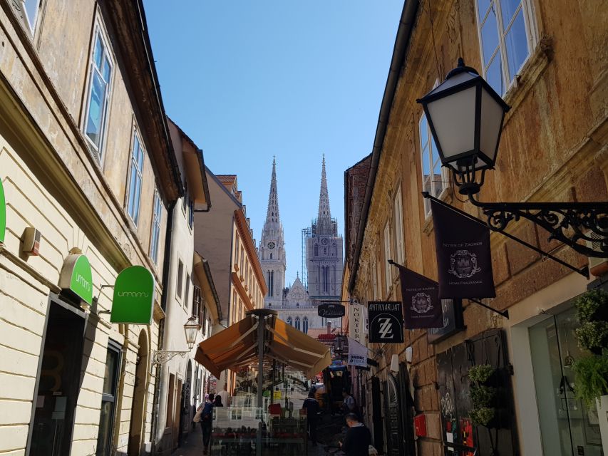 Zagreb: City Walking Tour W/ Funicular Ride and WW2 Tunnels - St. Marks Church Admiration