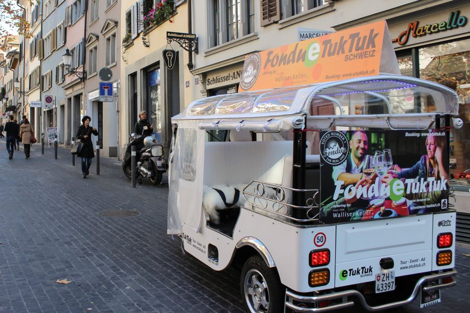 Zurich: Private E-Tuk-Tuk City Tour With Chocolate Fondue - How to Get There