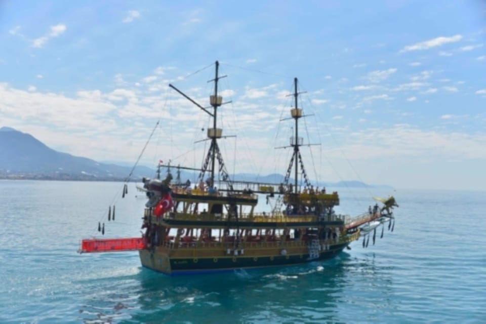 Alanya: Pirate Ship Cruise With Food and Swimming Stops - Nearby Attractions to Explore