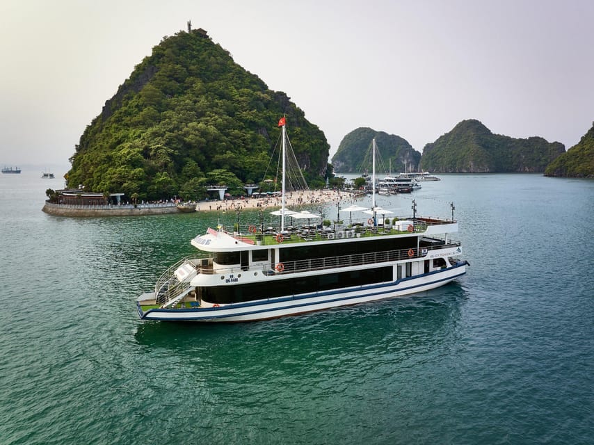 BEST SELLER Halong 5 Star Day Cruise: Buffet Lunch & Jacuzzi - Leisure at Ti Top Island