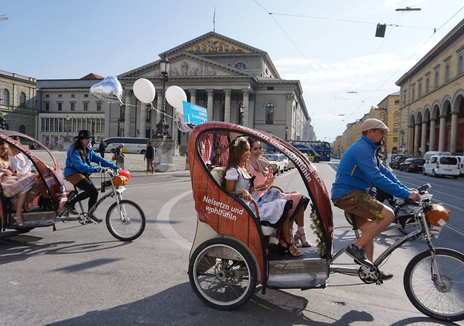 City & English Garden Private Guided Pedicab / Rikscha Tour - Flexible Starting Times Available