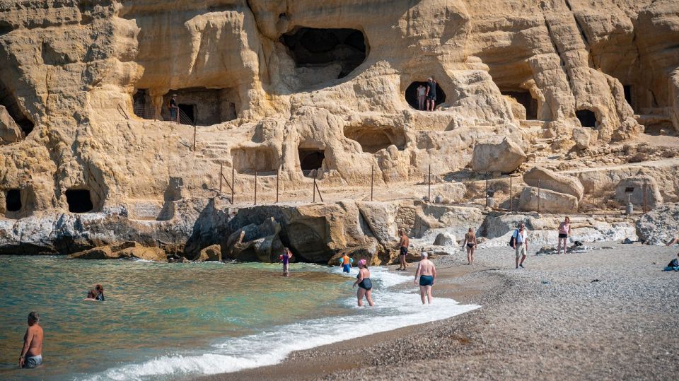 Crete: Matala Beach and Hippie Caves, Red Beach - Customer Reviews