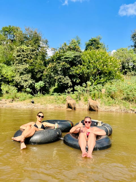 From Chiang Mai: Waterfall, Tubing, & Elephant Half-Day Tour - Tour Duration and Location