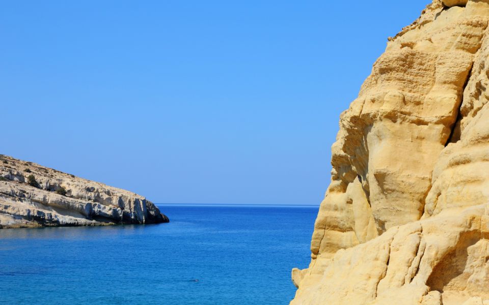 From Heraklion: Matala, Hippies Caves & Ancient Gortyn - Leisure Time at Matala Beach