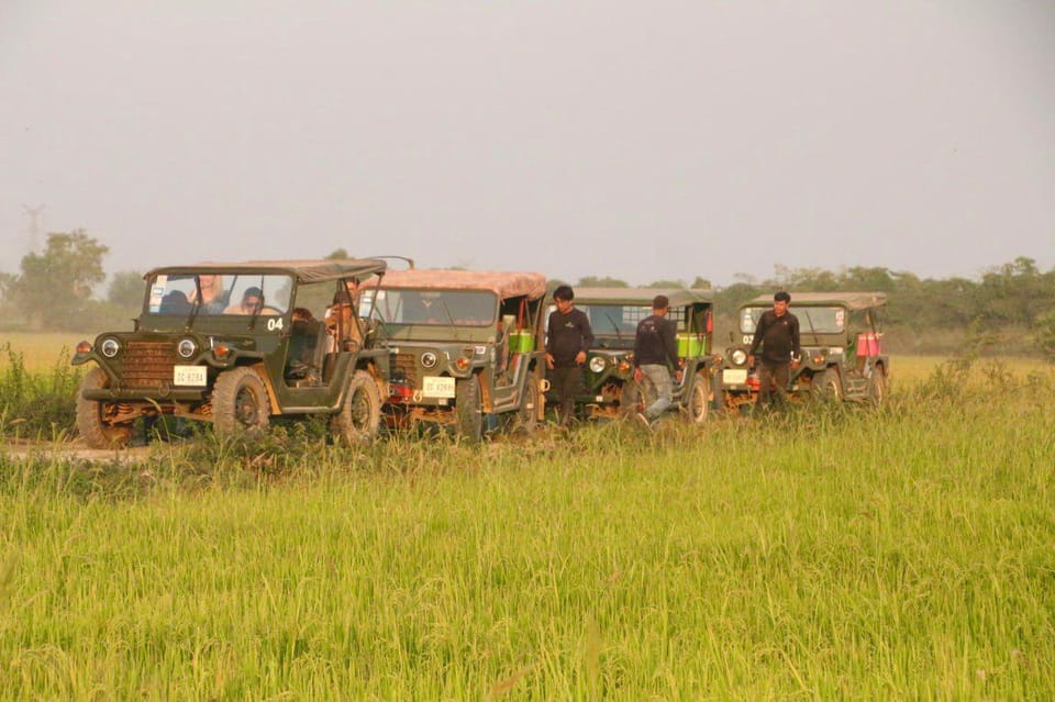 Jeep Countryside Sunset Rice Field - Scenic Route Description