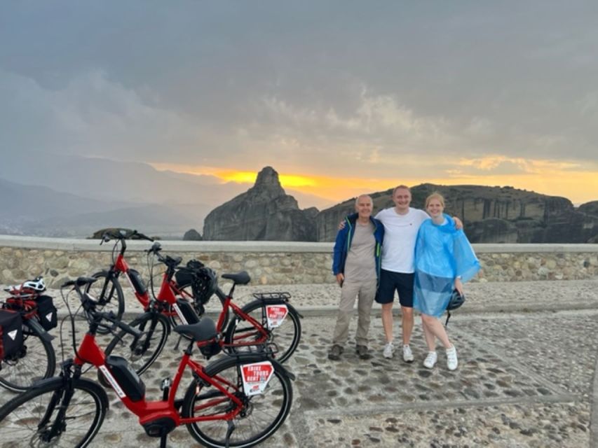 Meteora: E-Bike Epic Sunset Tour With Local Guide & Drink - Bike Rental, Helmet, and Entry Ticket Included