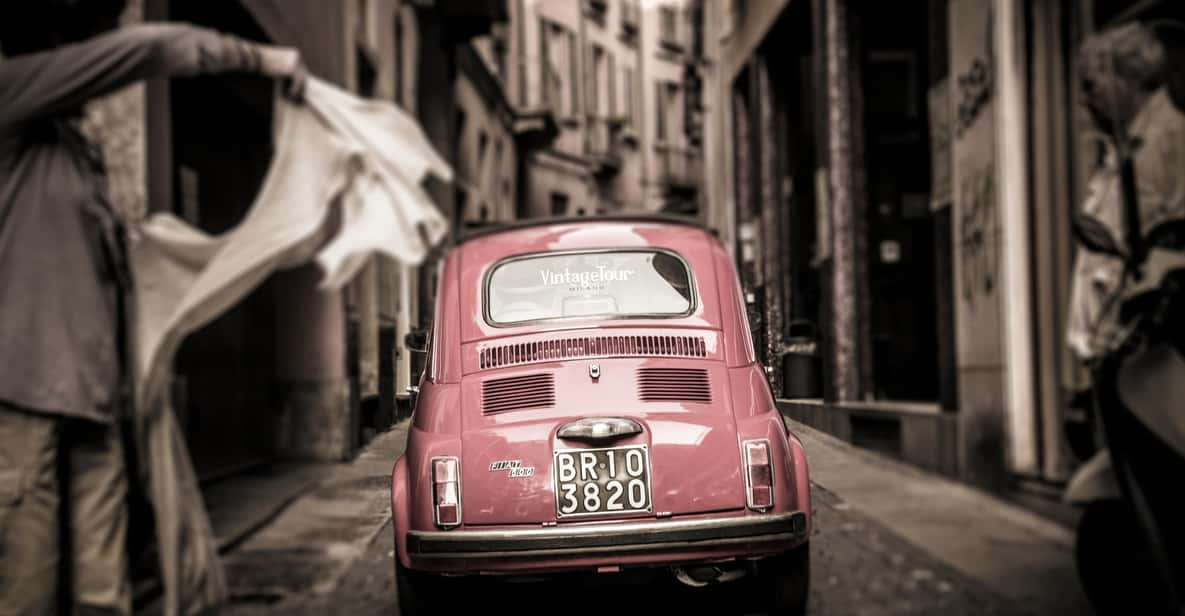 Milan: Grand Tour by Vintage Red Fiat 500 (4 Hs, 4 Stops) - Frequently Asked Questions