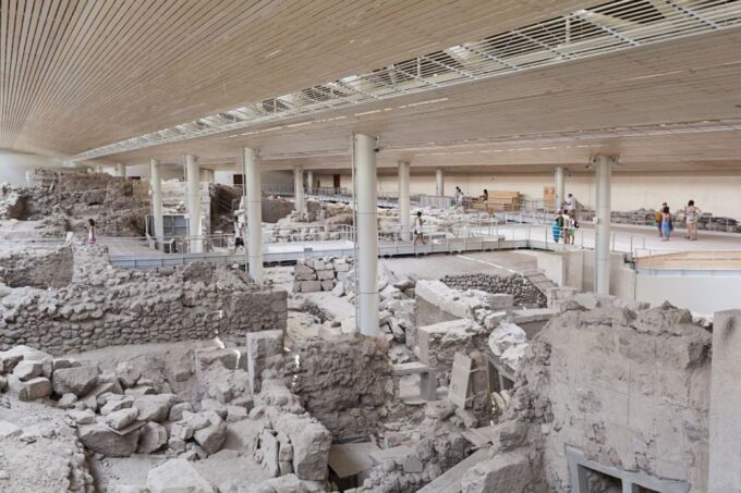 Santorini: Akrotiri Excavation, Megalochori, & Beaches Tour - Transportation and Pickup