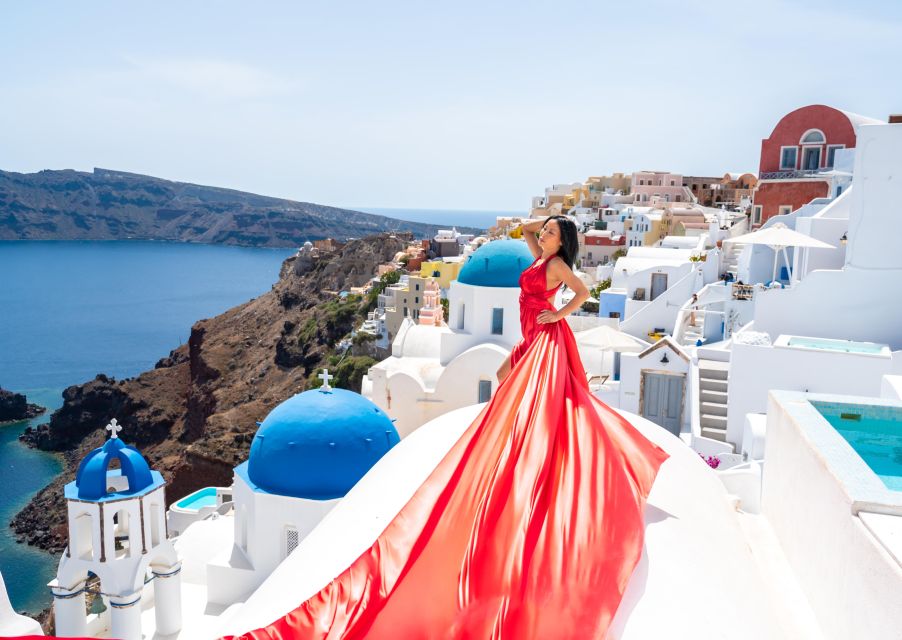 Santorini: Private Flying Dress Photoshoot in Santorini - Weather and Cancellation Policy