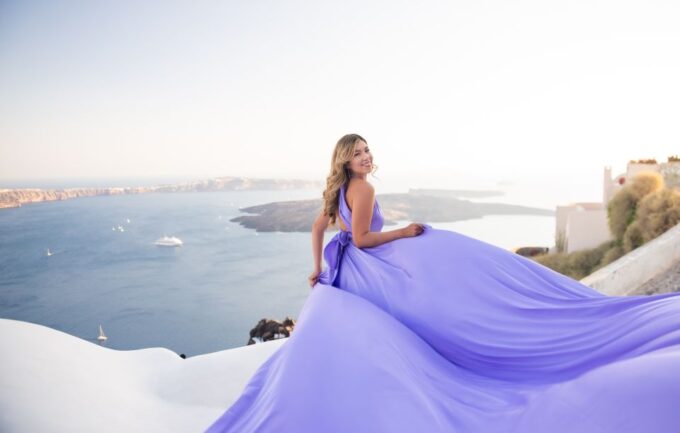 Santorini: Proffessional Flying Dress Photoshoot - Customer Feedback