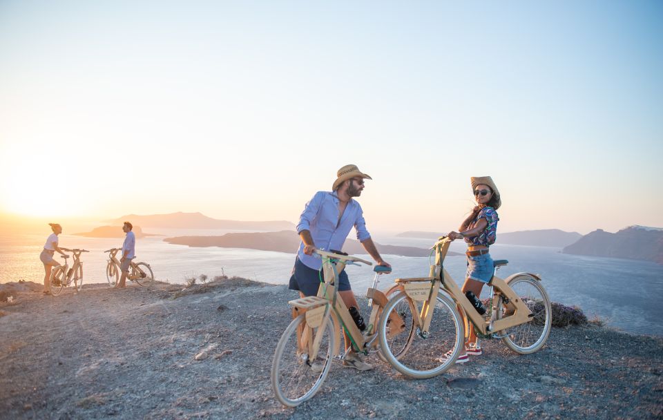 Santorinis Private Wooden E-Bike Tour With Lunch or Dinner - Frequently Asked Questions