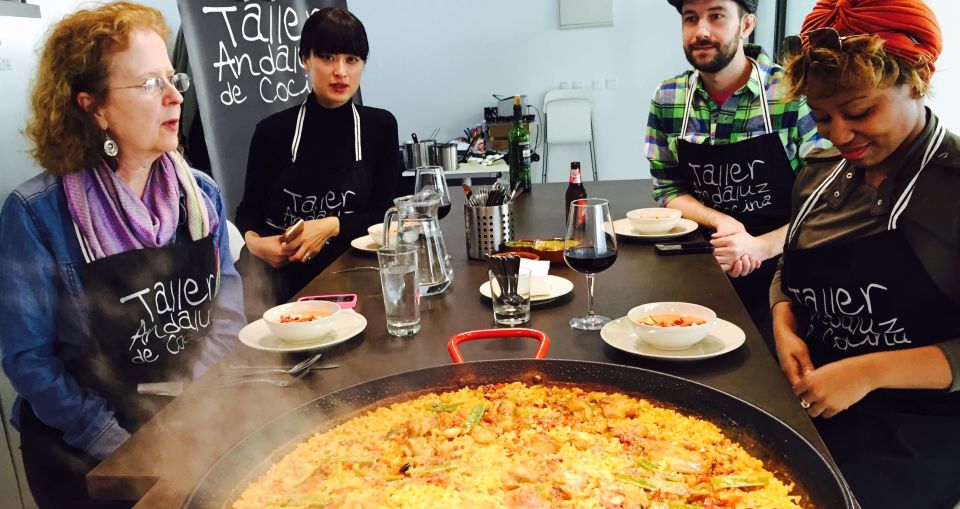 Seville: 3.5-Hour Spanish Cooking Class & Triana Market Tour - Dining and Drinks