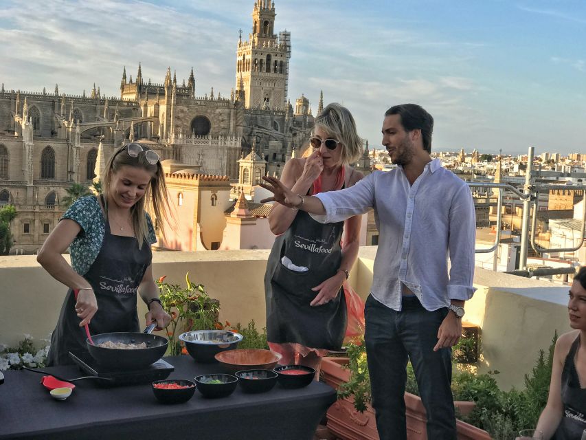 Seville: Highlights Rooftop Tour & Paella Cooking Class - Participant Considerations and Feedback