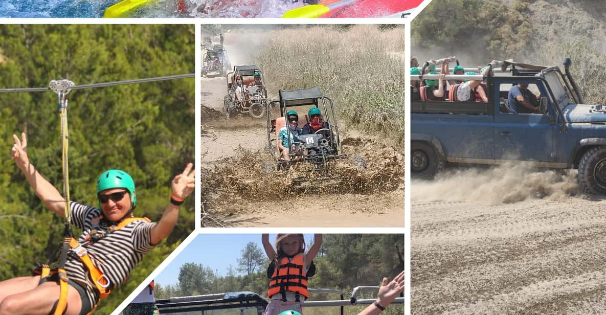 Side&Alanya:Rafting Quad/Buggy Zipline &Jeep Tour With Lunch - Safety Considerations