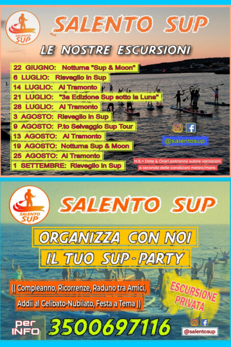SUNSET SUP TOURS IN SALENTO - Frequently Asked Questions