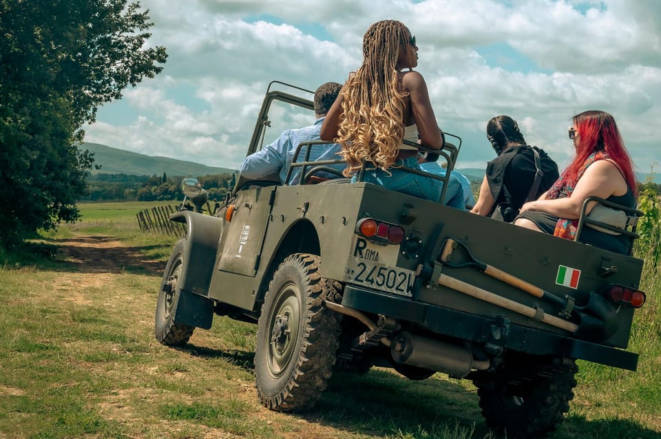 WINE SAFARI: POGGIO AI LAGHI VINEYARDS ON A VINTAGE OFF-ROAD - Language Options Available