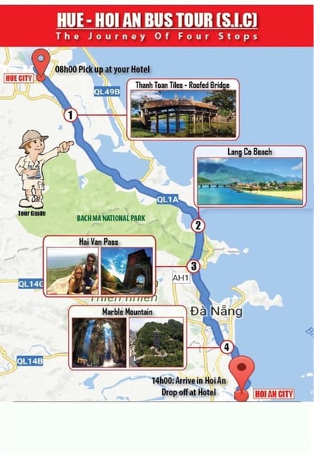 From Hue Bus Trip To Hoi An, Marbe Moutain, Hai Van Pass.. - Frequently Asked Questions