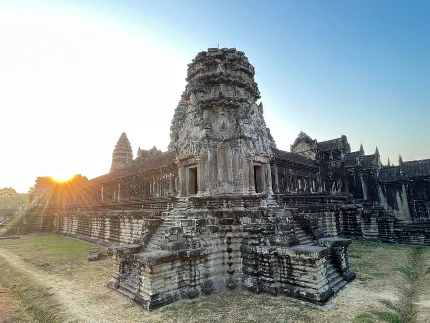 Guided Tour of Angkor Wat, Bayon, Ta Prohm, and Banteay Srei - Frequently Asked Questions