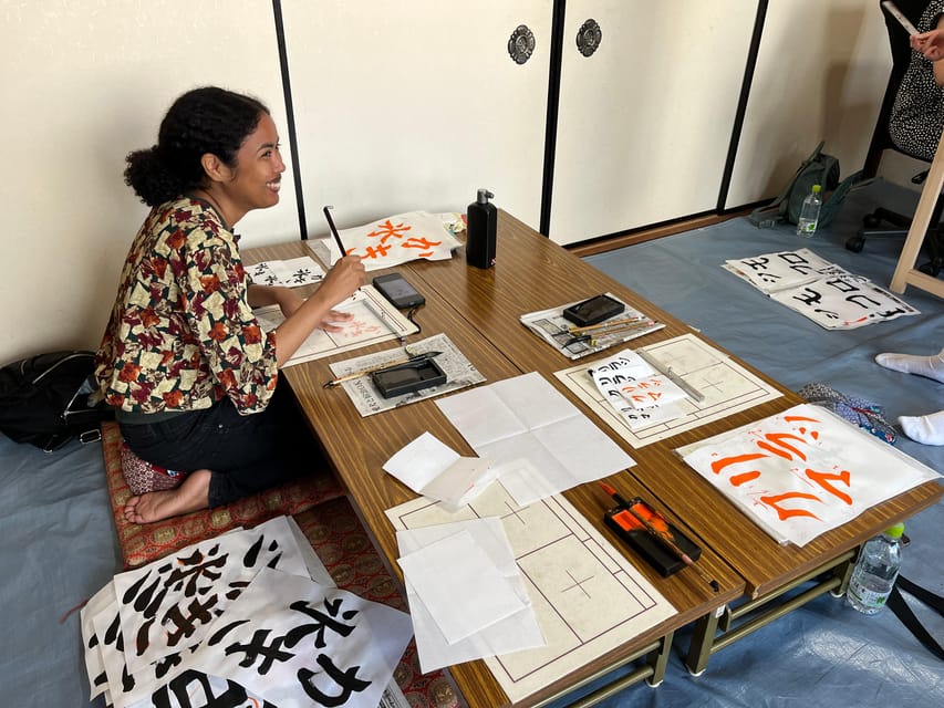 Kyoto: City Center Calligraphy Experience at Buddhist Temple - Recap