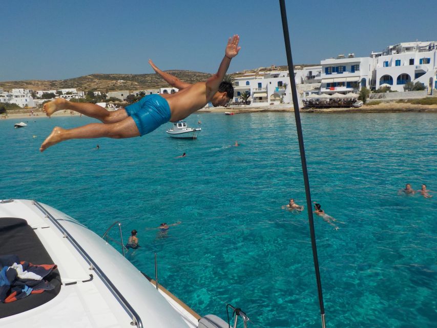 Naxos: Catamaran Cruise With Swim Stops, Food, and Drinks - Frequently Asked Questions