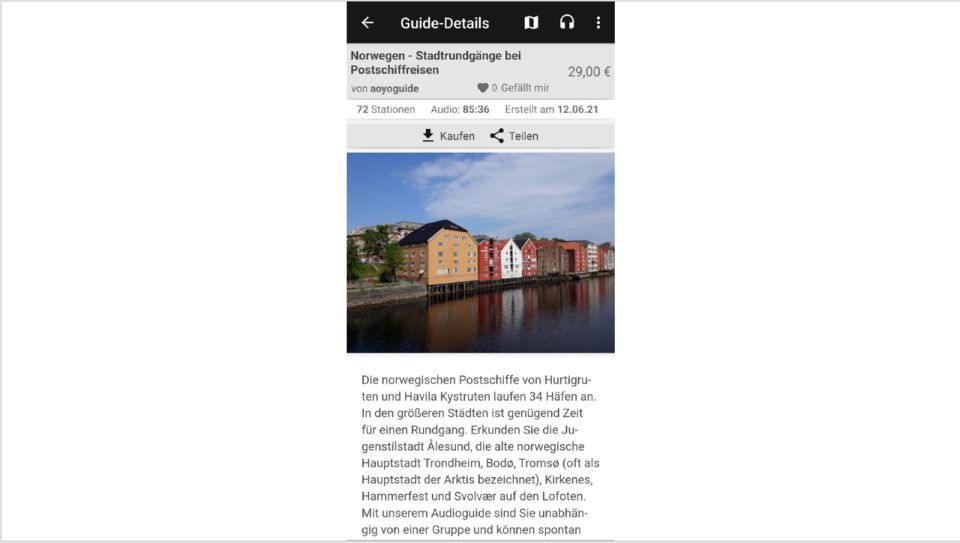 Norwegian Coastal Cities: Smartphone Audio Guide App - Frequently Asked Questions