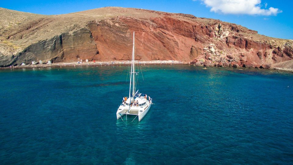 Santorini: 7-Hour Private Catamaran Cruise With Food & Drink - Frequently Asked Questions