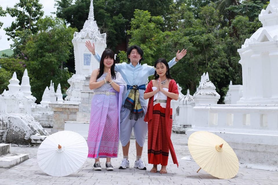 Thai Costume Wearing, Photographer , Driver+Car at 3 Temples - Frequently Asked Questions