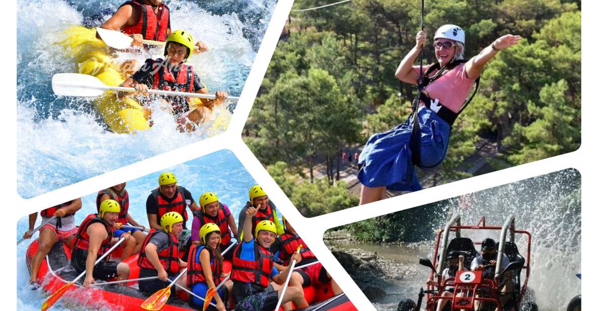 Alanya : Rafting, Quad/ Buggy & Zipline Adventure Combo Tour - Key Points