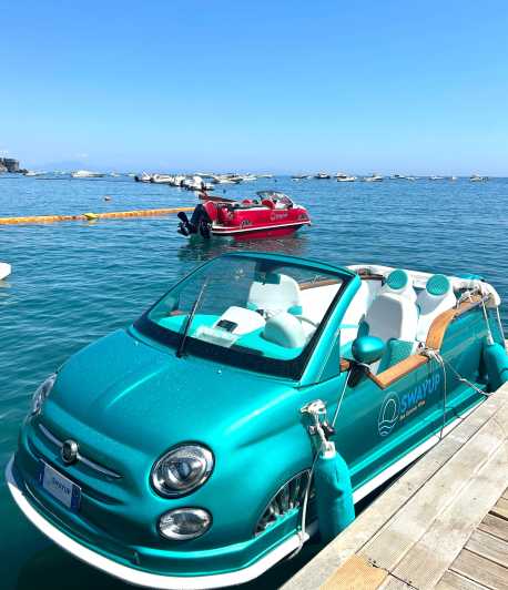 Amalfi & Positano FIAT 500 Off-shore /Boat Tour - Key Points