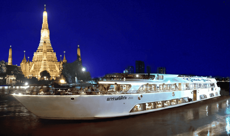 Bangkok: Grand Pearl Dinner Cruise With Hotel Transfer - Key Points