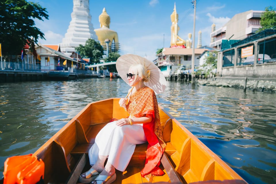 Bangkok:Thai Costume With Long Tail Boat Photoshoot - Key Points