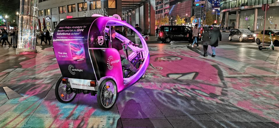 Berlin: Illuminated Berlin by Lit-up Bike Taxi - Key Points