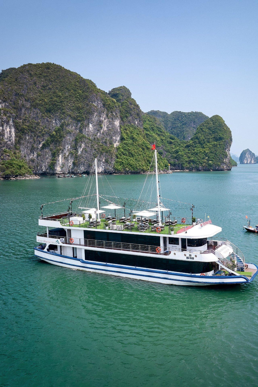 BEST SELLER Halong 5 Star Day Cruise: Buffet Lunch & Jacuzzi - Key Points