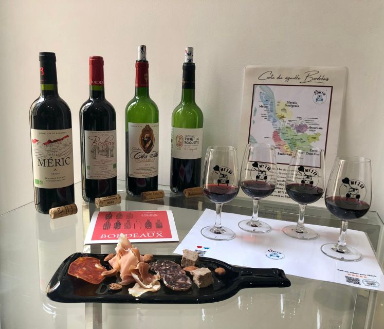 Bordeaux Wine: Tasting Class 4 Red Wines Pairing Charcuterie - Key Points