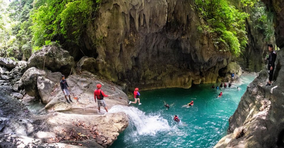 Canyoneering Area, Lunch, Moalboal Beach, Tumalog Falls - Key Points