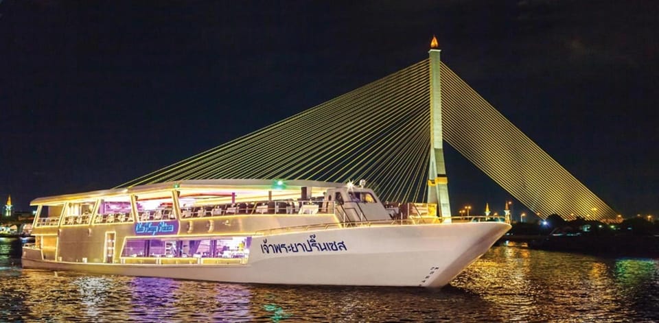 Chao Phraya Dinner Cruise With Private Transportation - Key Points