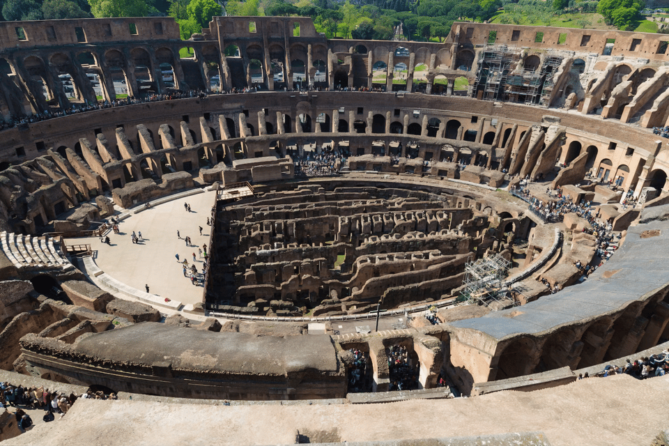 Colosseum Tour With Arena & First and Second Floors - Itinerary Highlights