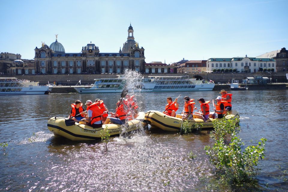 Dresden: Private Inflatable Boat Tour With Beer Garden Stop - Key Points